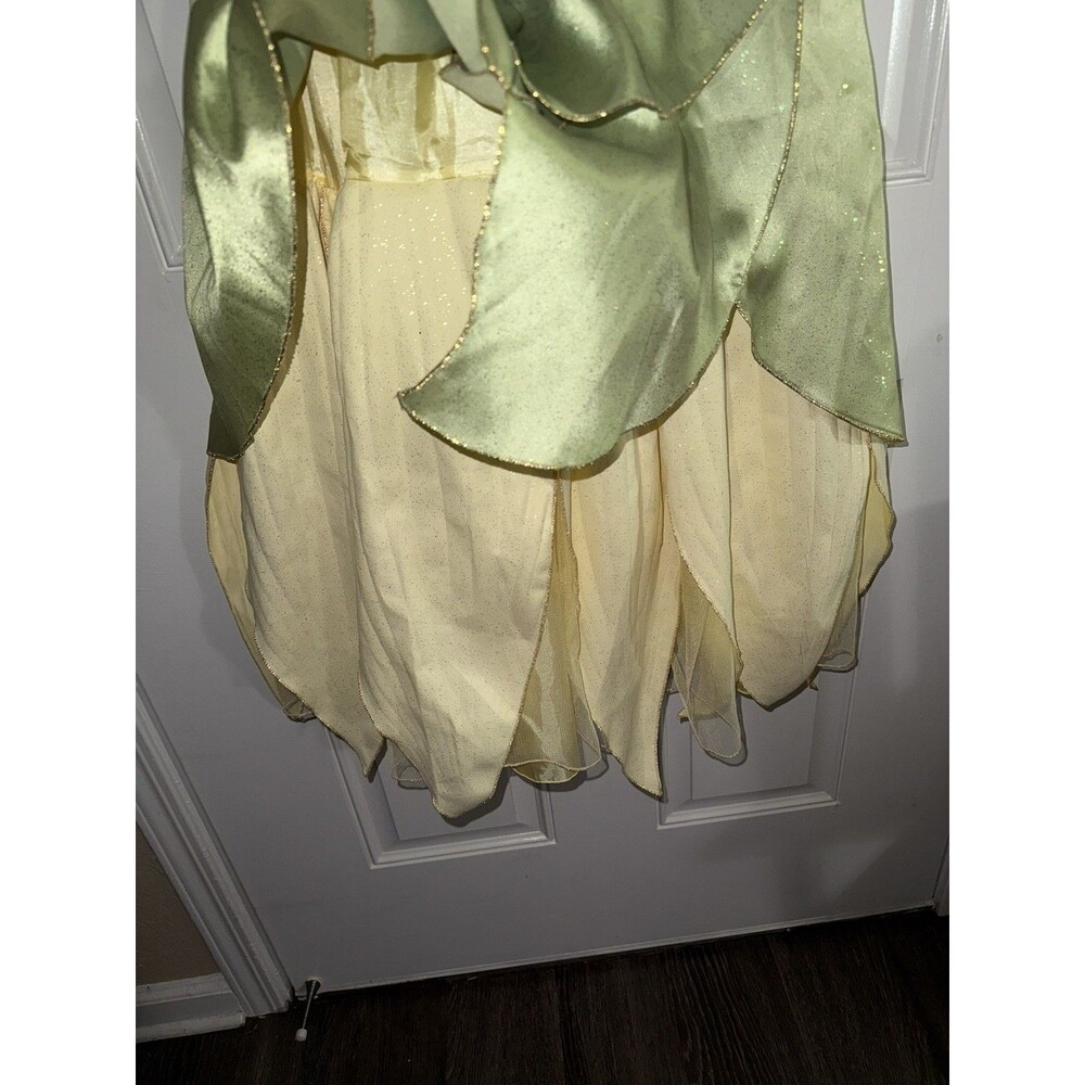 Disney Princess & the Frog Tiana Deluxe Costume Dress Size 7/8 Years Rare Style - Picture 10 of 12